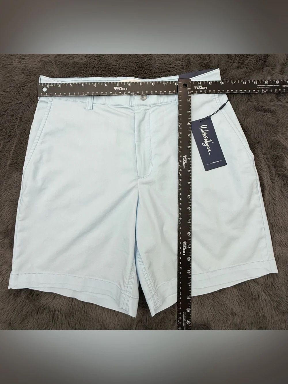 NWT Walter Hagen 8” Inseam Flat Front Chino Shorts Size 32